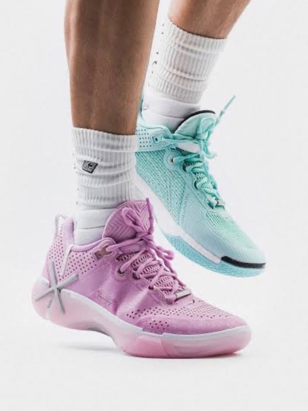 Li-Ning Way of Wade Shadow 6 Mismatch Basketball Shoes Sz: [Men's 8.5] Pink Mint